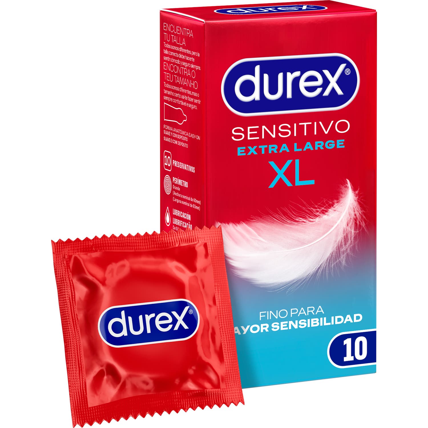 Préservatifs Durex Sensitive Xl 10Uds