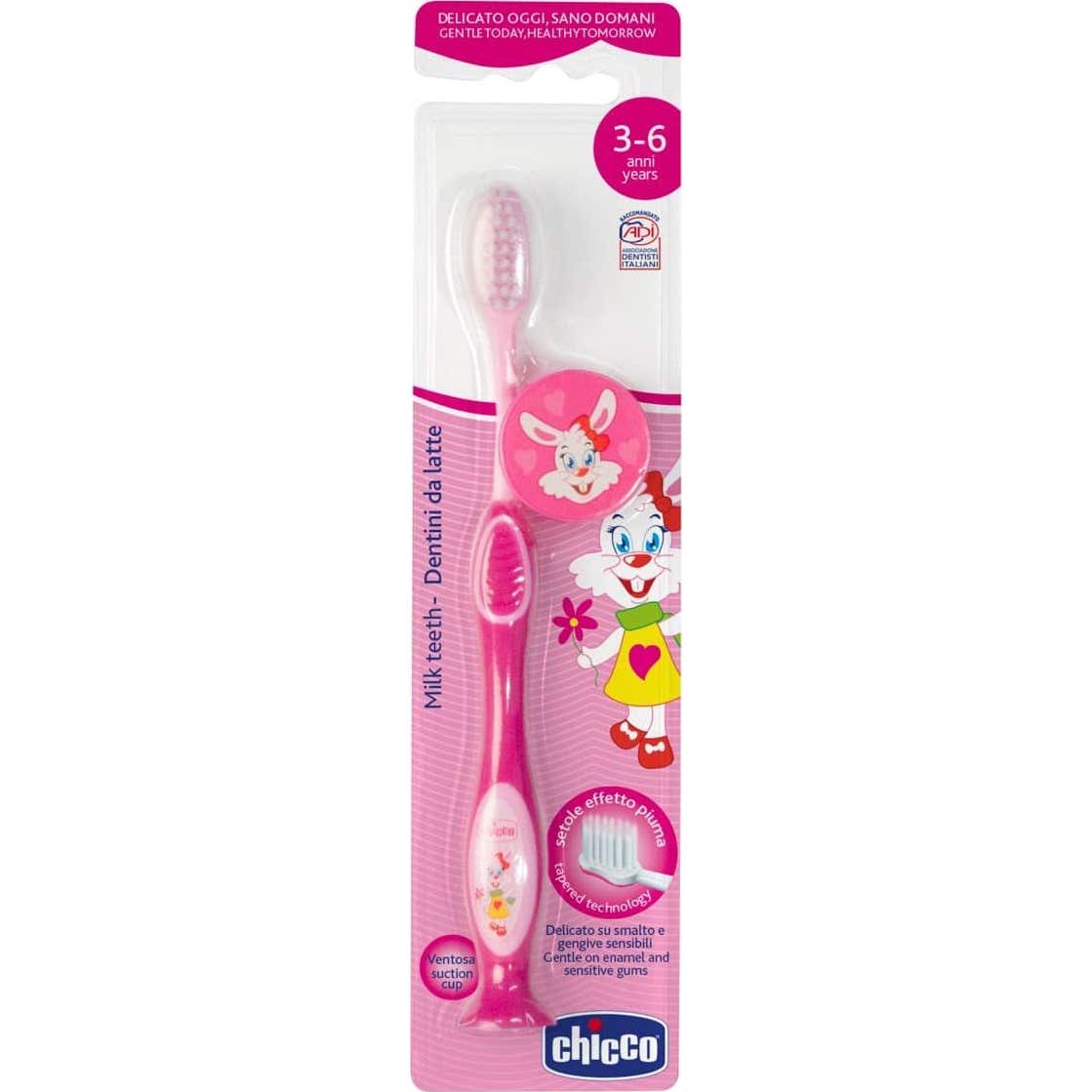 Pinceau Chicco 3Y-6Y Rose