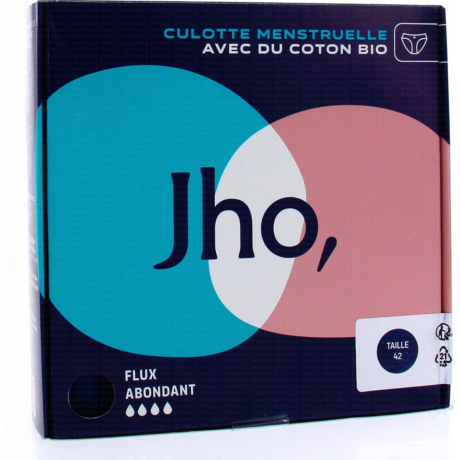 Jho Culotte Menstruelle En Coton Bio Flux Abondant T42 1ut