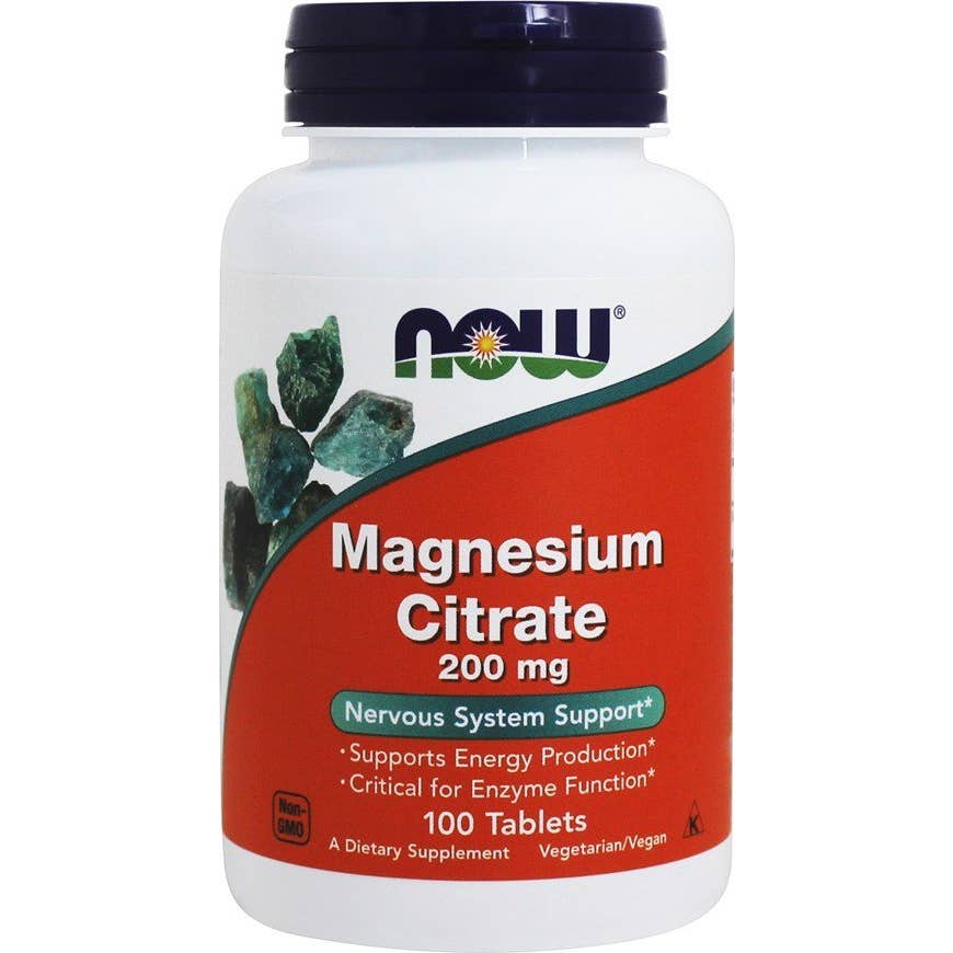 Now, Now Foods Citrate De Magnésium, 200Mg - 100 Comprimés - Image 4