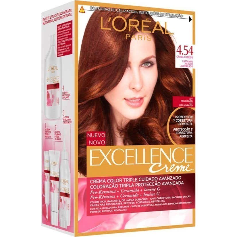 L'Oréal Set Excellence Creme Tint 454 Auburn Auburn Auburn Auburn Copper