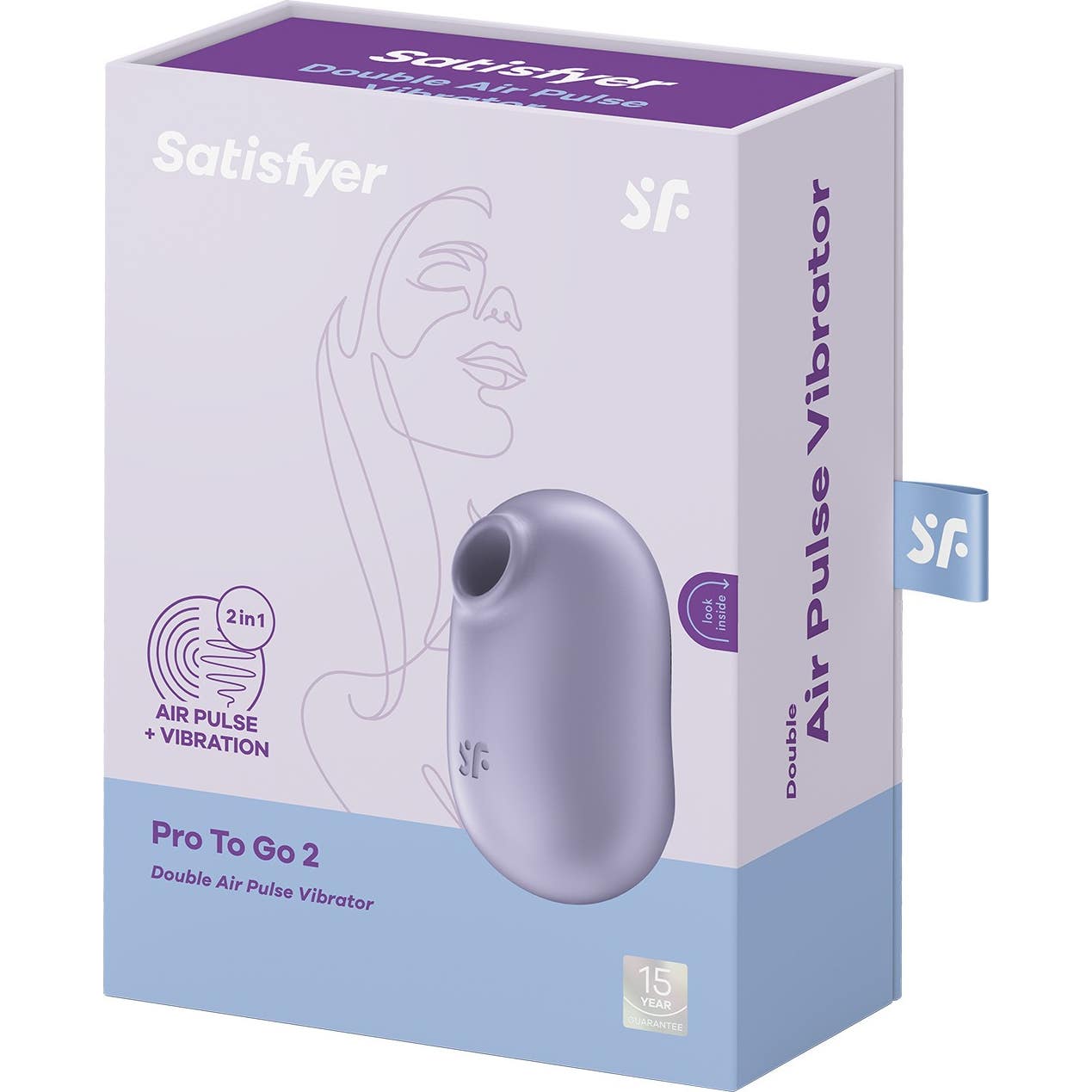 Satisfyer Pro To Go 2 Stimulateur et Vibrateur Violet 1ut