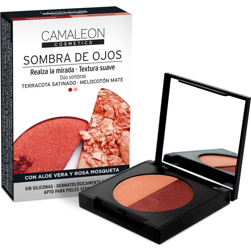 Camaleon Cosmetics Fard à Paupières Terracota + Pêche 2 x 2.3g