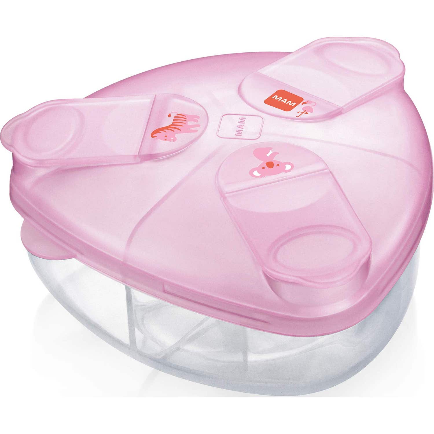 Mam Distributeur de poudre de lait pour bébé rose 1ud