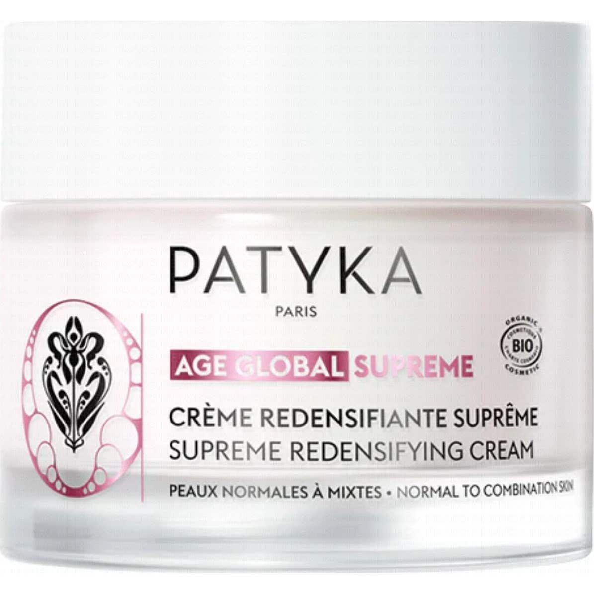 Patyka Age Global Supreme Crème Redensifiante Peaux Normales À Mixtes Bio 50ml