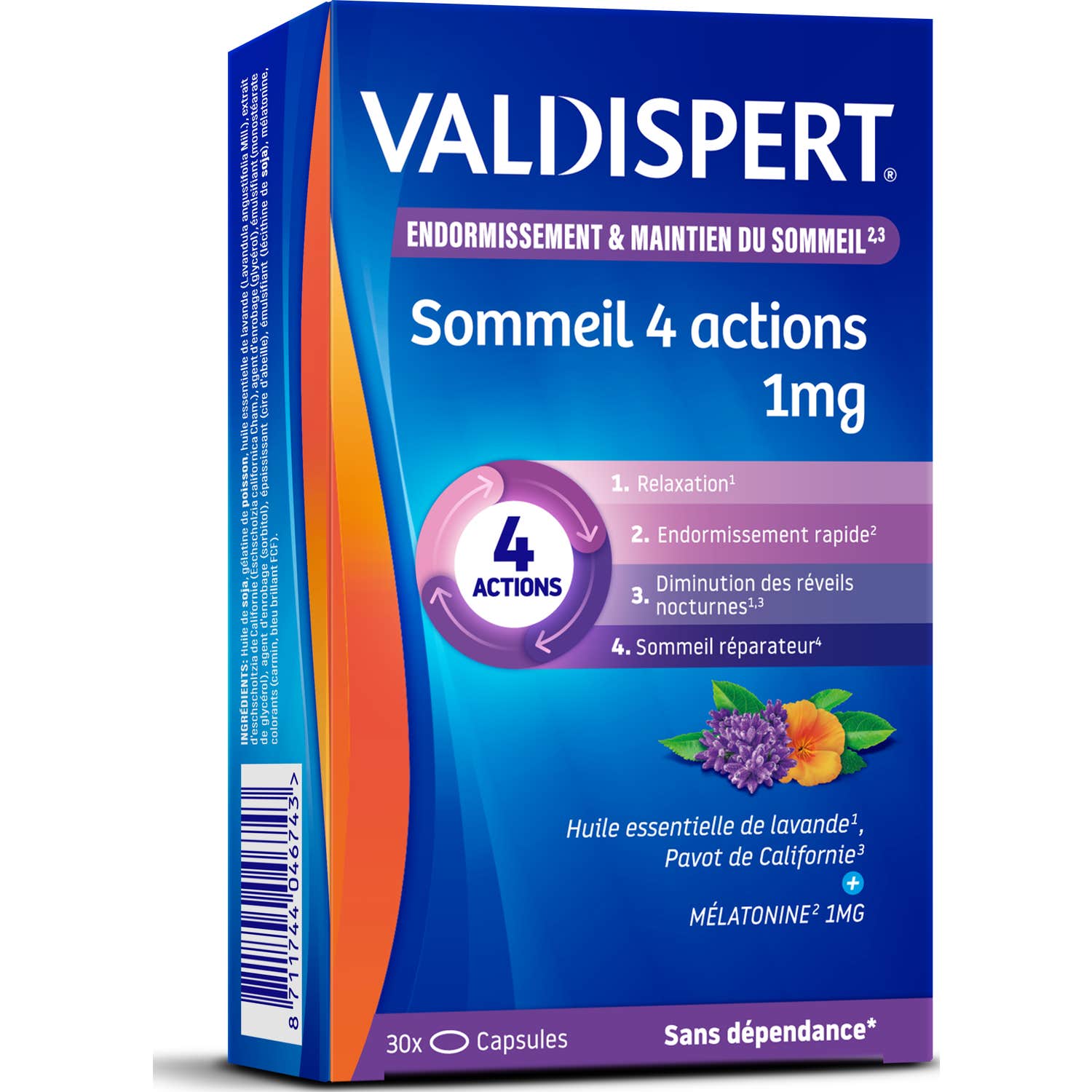 Valdispert Mélatonine 1mg 4 Actions30 Capsules