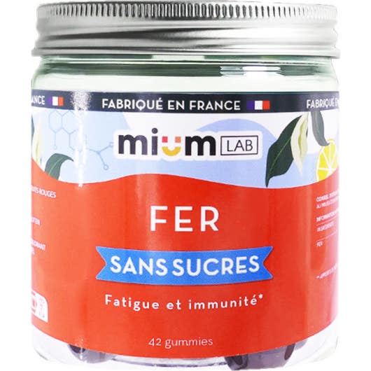 Mium Lab Fer Gummies Sans Sucre 42uts