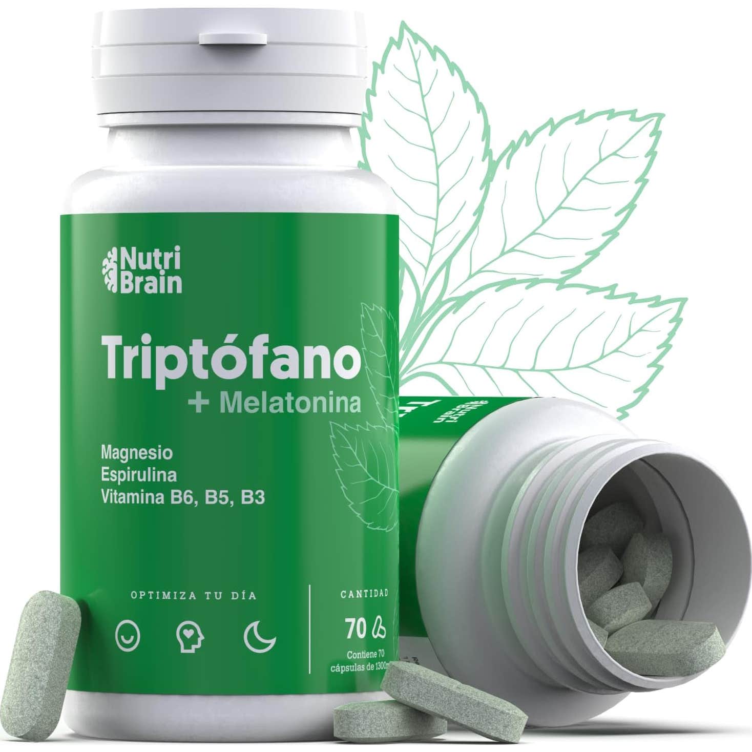 Nutribrain Tryptophan avec mélatonine et magnésium 70comp