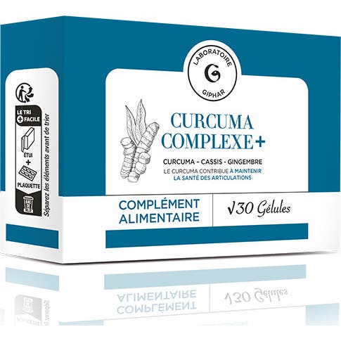 Giphar Curcuma Complexe+ 30 Gélules