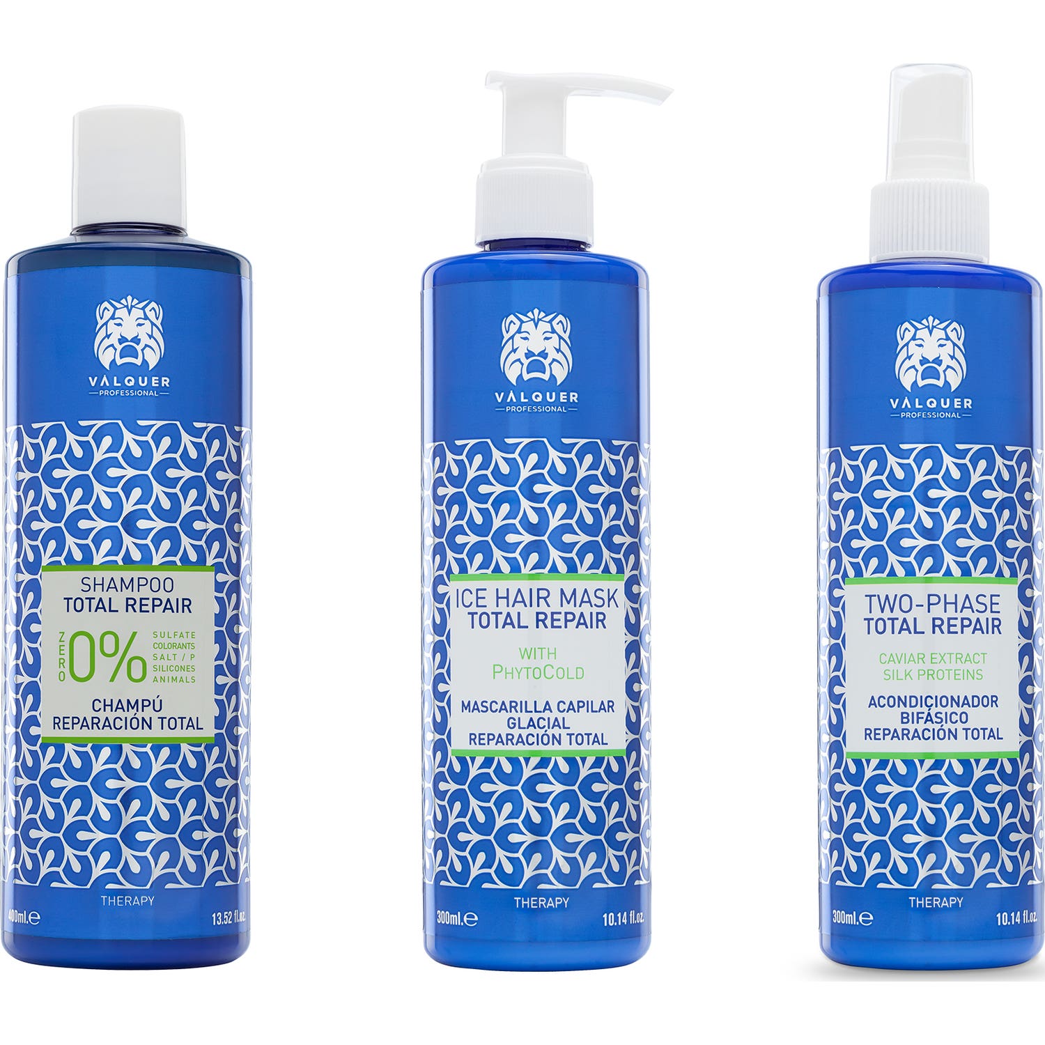 Valquer Pack Reparación Total Champú + Mascarilla + Acondicionador