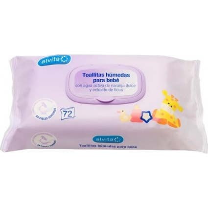 Alvita Lingettes pour bébés 72uds