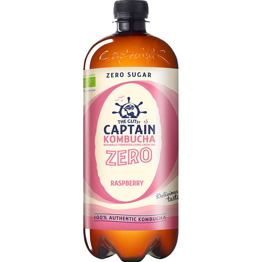 Captain Kombucha Kombucha Zero Frambuesa Bio 1000ml