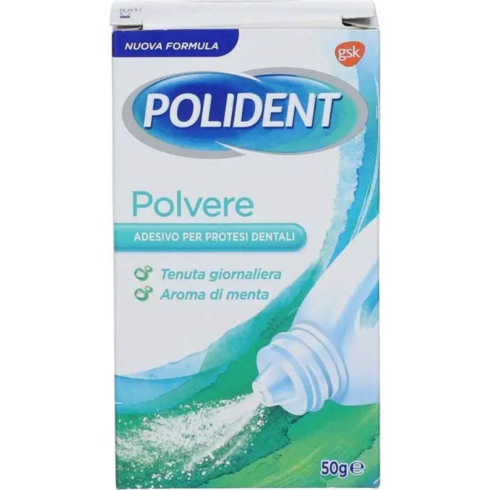 Polident Poudre Adhésive pour Prothèses Dentaires 50g