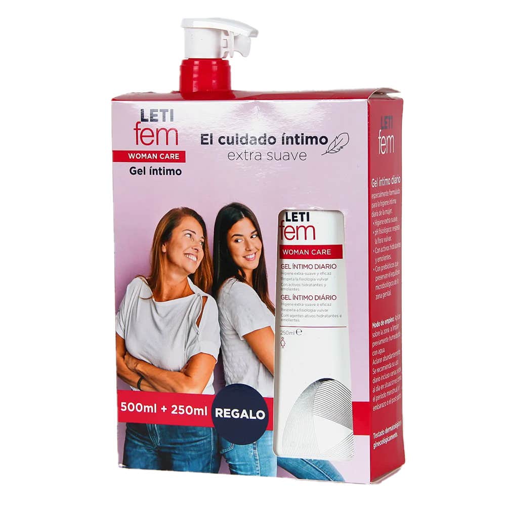 LetiFem Gel Intimo Diario 500ml +250ml