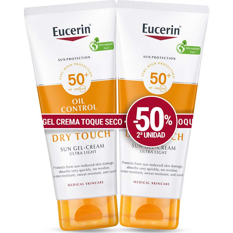 Eucerin Oil Control Dry Touch Sun Gel-Cream SPF50+ 2x200ml