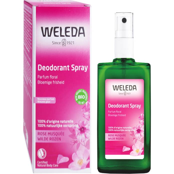 Weleda Déodorant Parfum Floral Rose Musquée Spray 100ml