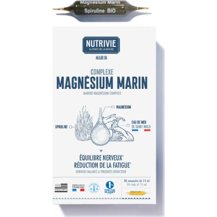 Nutrivie Ampoules Complexe Magnésium Marin 20x15ml