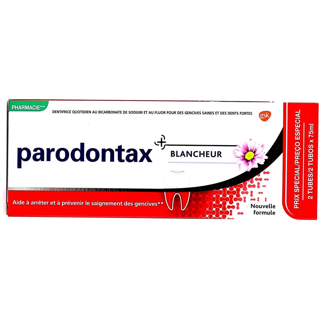 Parodontax dentifrice Blancheur 75mL lot de 2