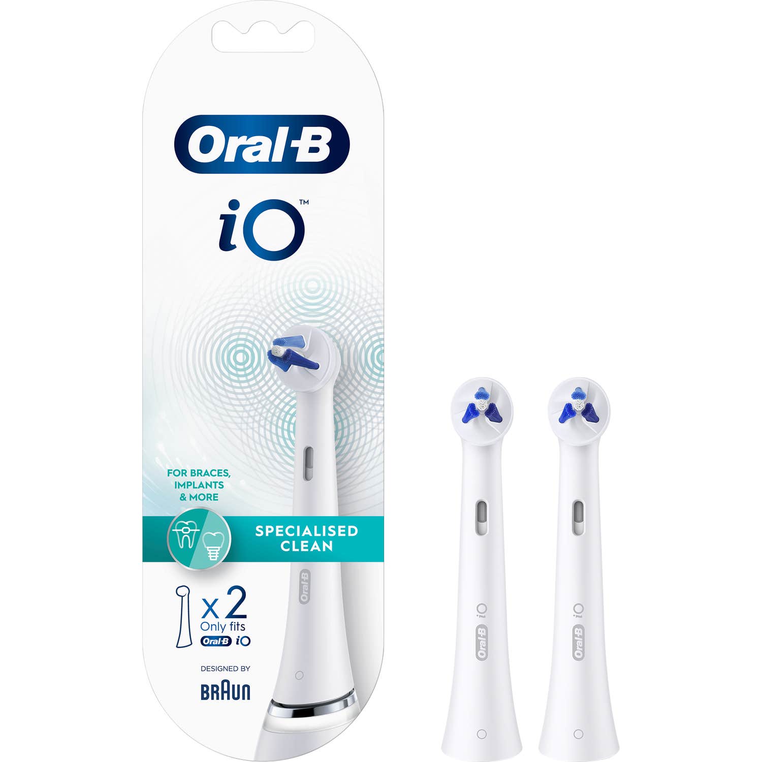 Oral-B iO Specialised Clean Tête Brosse Électrique Rech 1 Paire