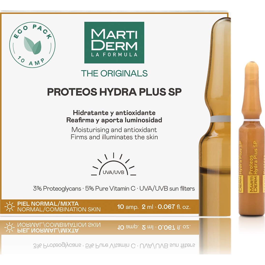 Martiderm The Originals Proteos Hydra Plus SP Peaux Normales/Mixtes 10 Ampoules