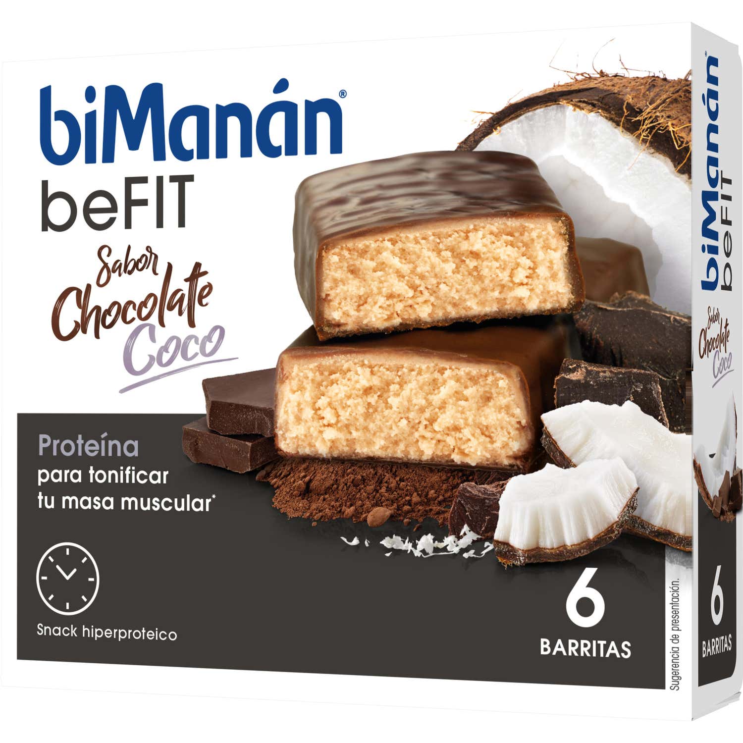 Bimanan Pro Barrita Chocolate Y Coco 6uds