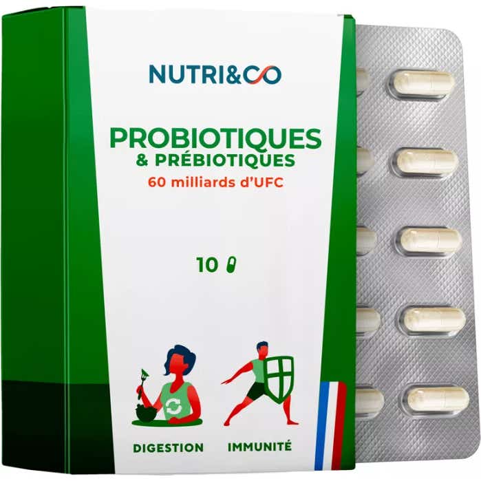 Nutri & Co Probiotiques Et Prébiotiques 10 Gélules