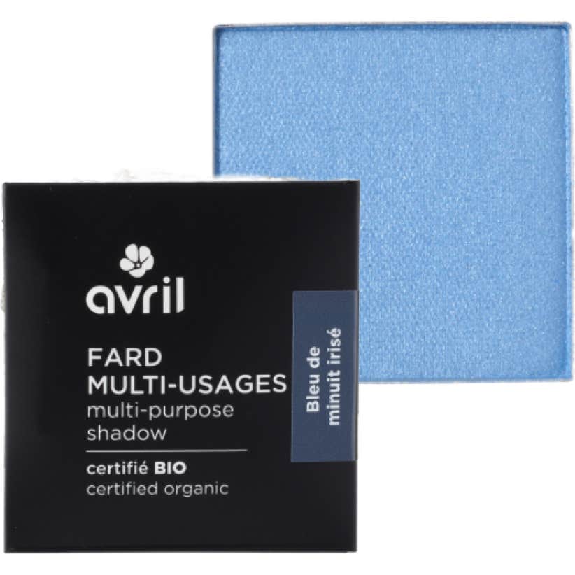 Avril Fard À Paupières Bio Bleu De Minuit Irisé Recharge 2,5g