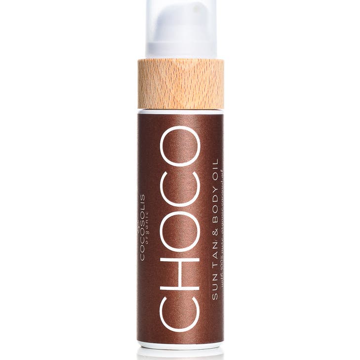 COCOSOLIS CHOCO Accélérateur de bronzage, Huile bronzante pour Banc Solaire, activateur de bronzage, pour un Intense bronzage, Naturel et Biologique, Huile Bio à la Noix de Coco-image