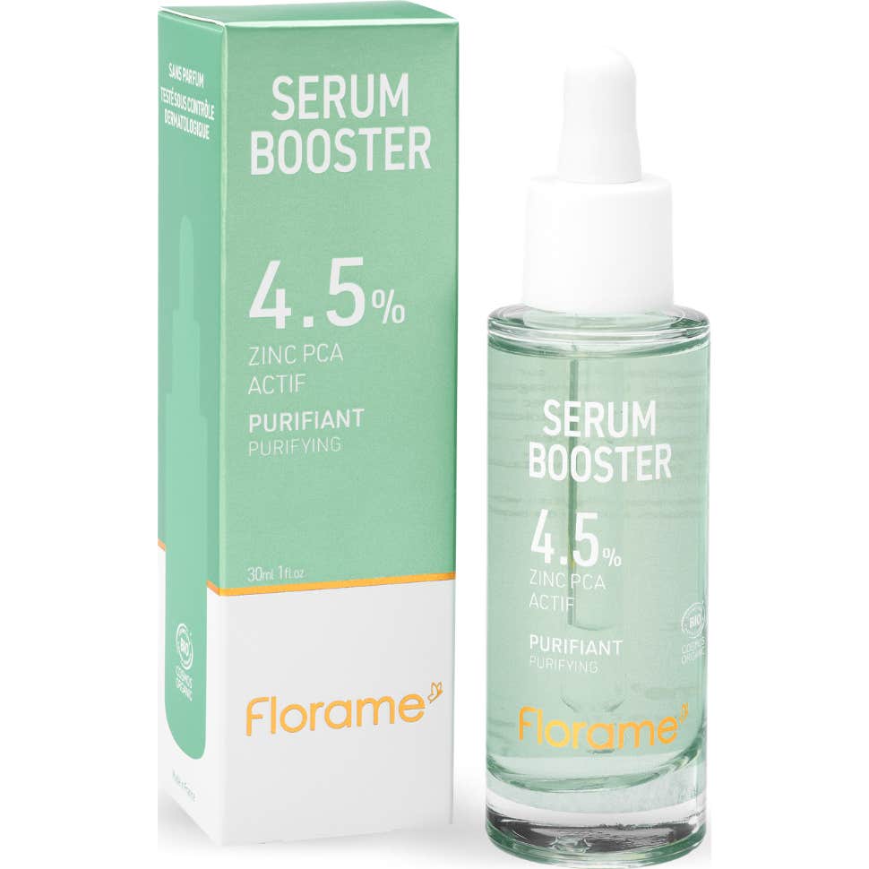 Florame Sérum Booster Purifiant Zinc PCA Actif Bio 30 ml