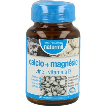 Naturmil Calcium + Magnésium + Zinc + Vitamine D 90 Comprimés