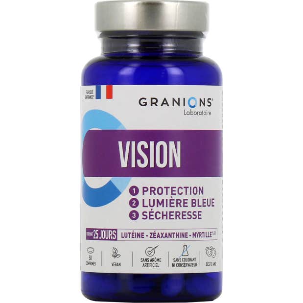 Bleue Granions Vision 50 Comprimés Taille 10