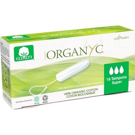 Organyc Super Tampon Sans Applicateur 16uts