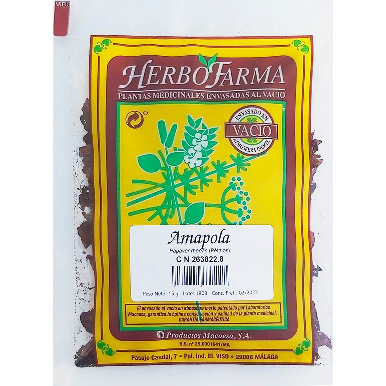 Herbofarma Coquelicot Sous Vide 15g