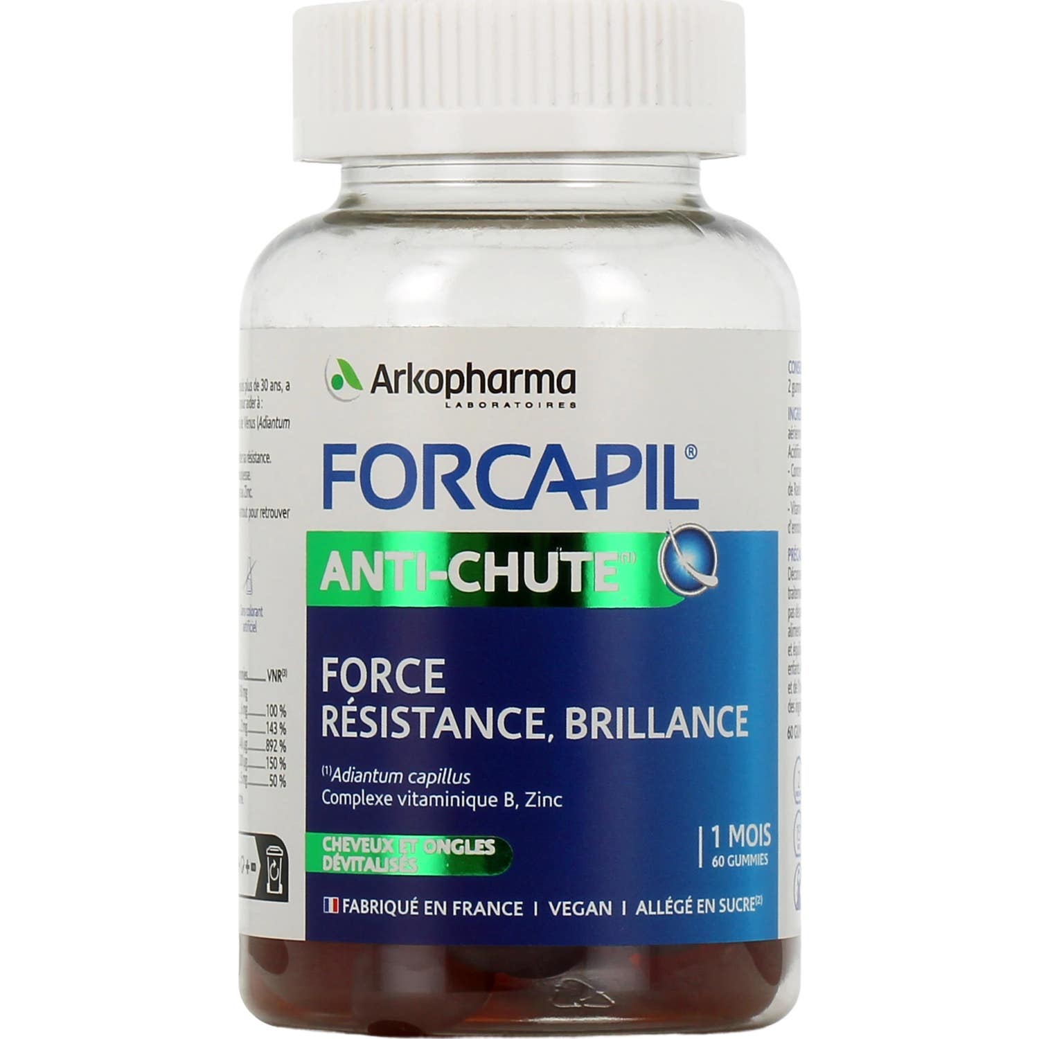 Arkopharma Forcapil Anti-Chute Gummies 60uts