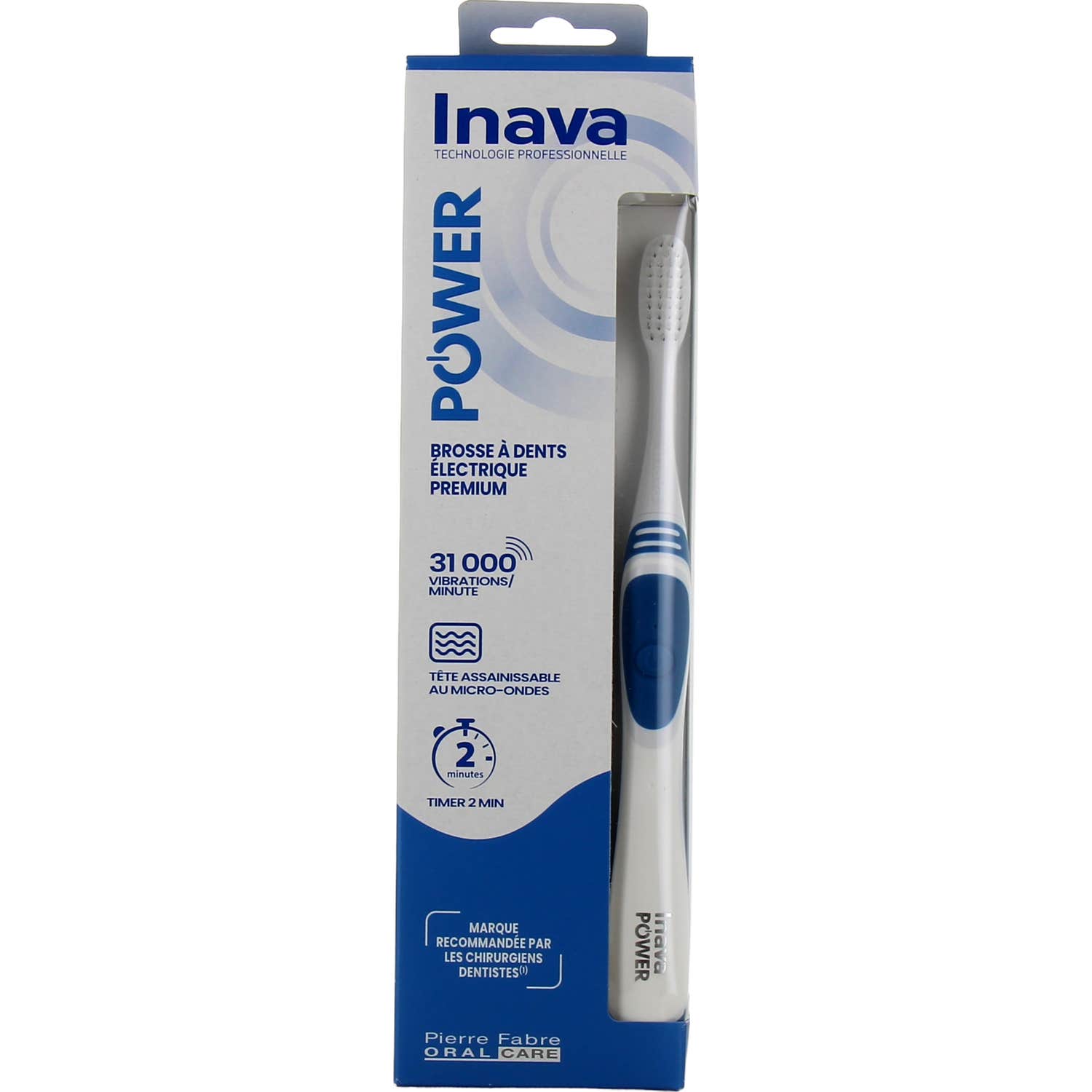 Inava Power Brosse À Dents Électrique Premium Bleu