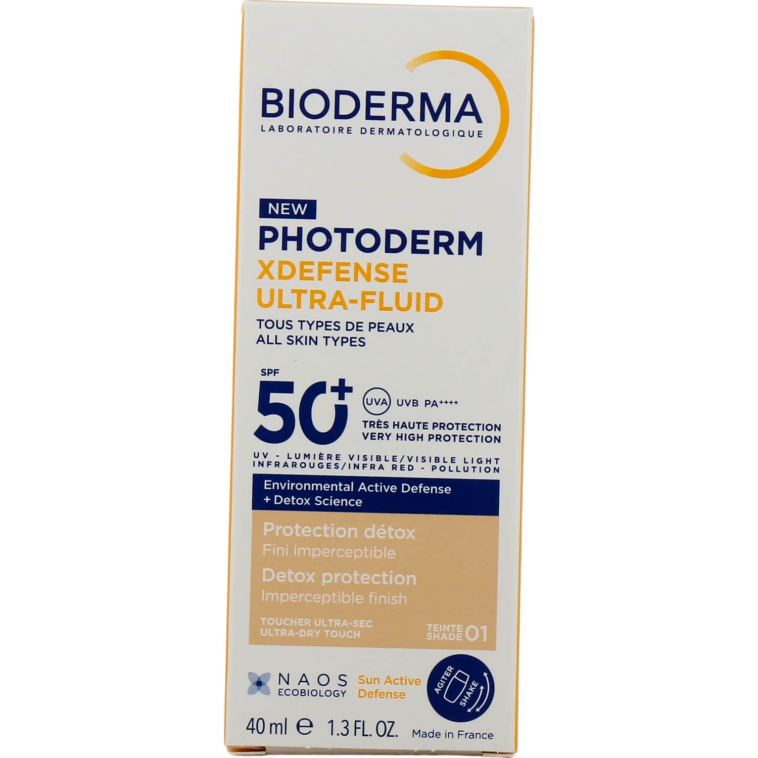 Bioderma Photoderm XDefense Ultra-Fluid Spf50+ Teinté 01 40ml