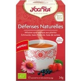 Yogi Tea Infusion Ayurvédique Défenses Naturelles Bio 17 sachets de 2g