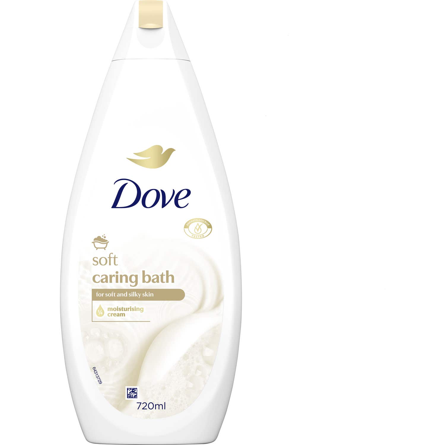 Dove Soft Caring Bath Gel Douche Gentle Hydration 720ml