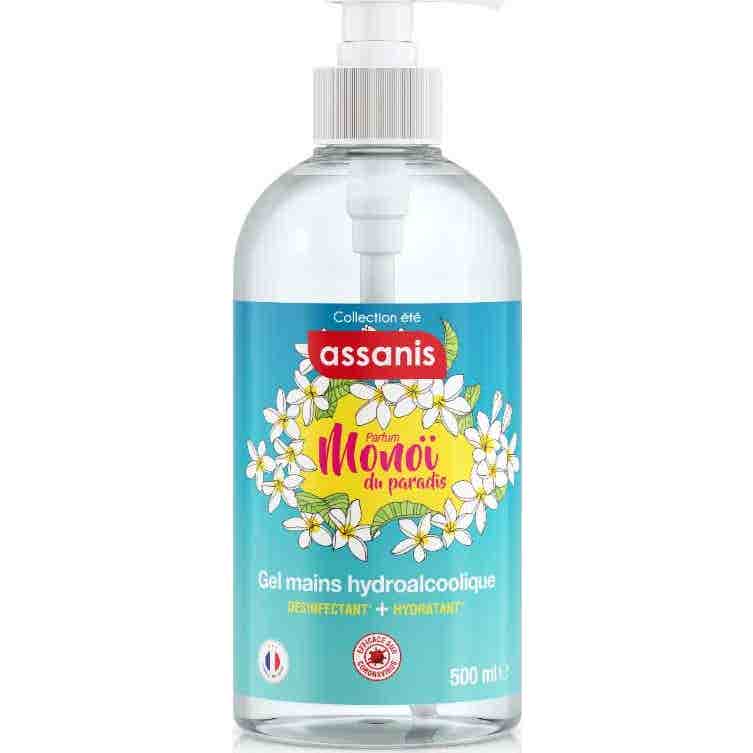Assanis Gel Mains Hydroalcoolique Monoï du Paradis 500ml