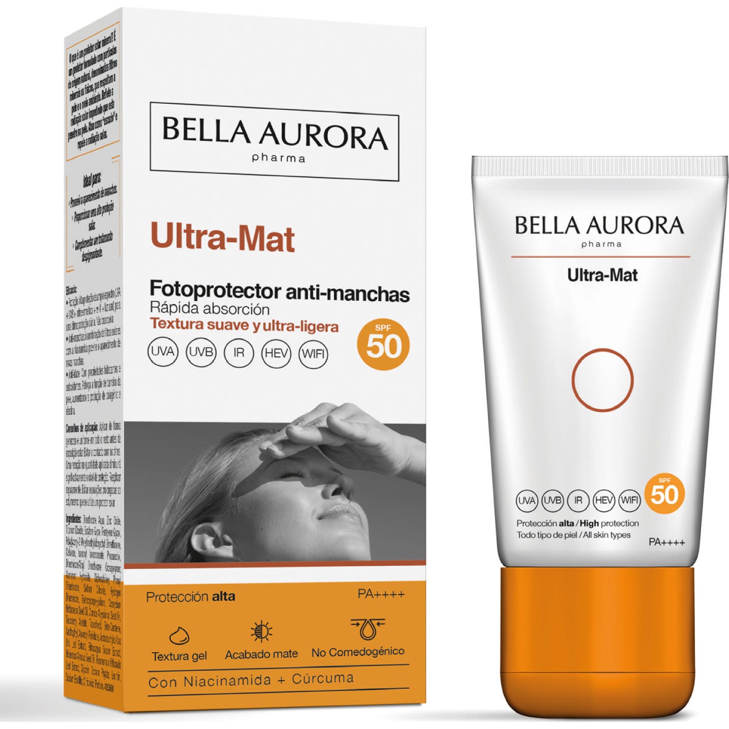 Bella Aurora Ultra-Mat Photoprotecteur Anti-Blemish Spf50 50ml