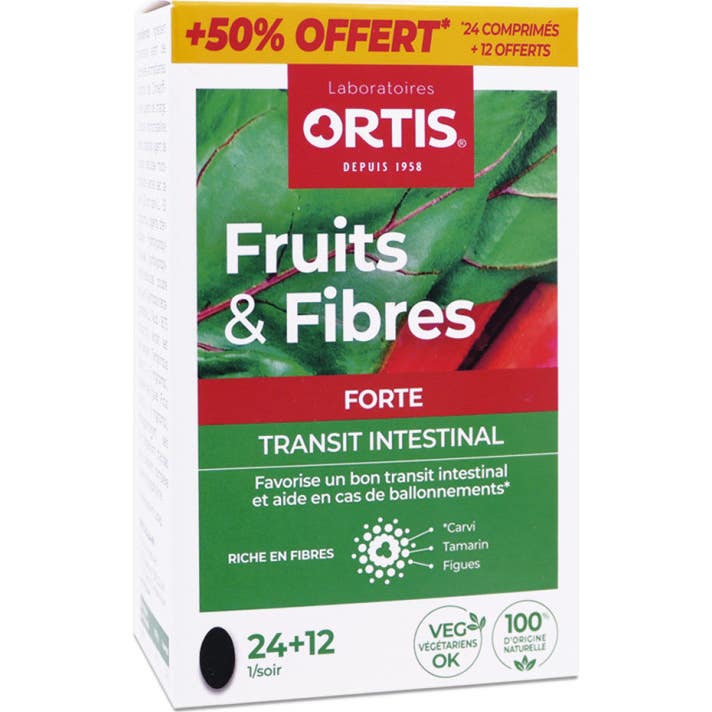 Ortis Fruits & Fibres Forte Transit Intestinal 24+12comp