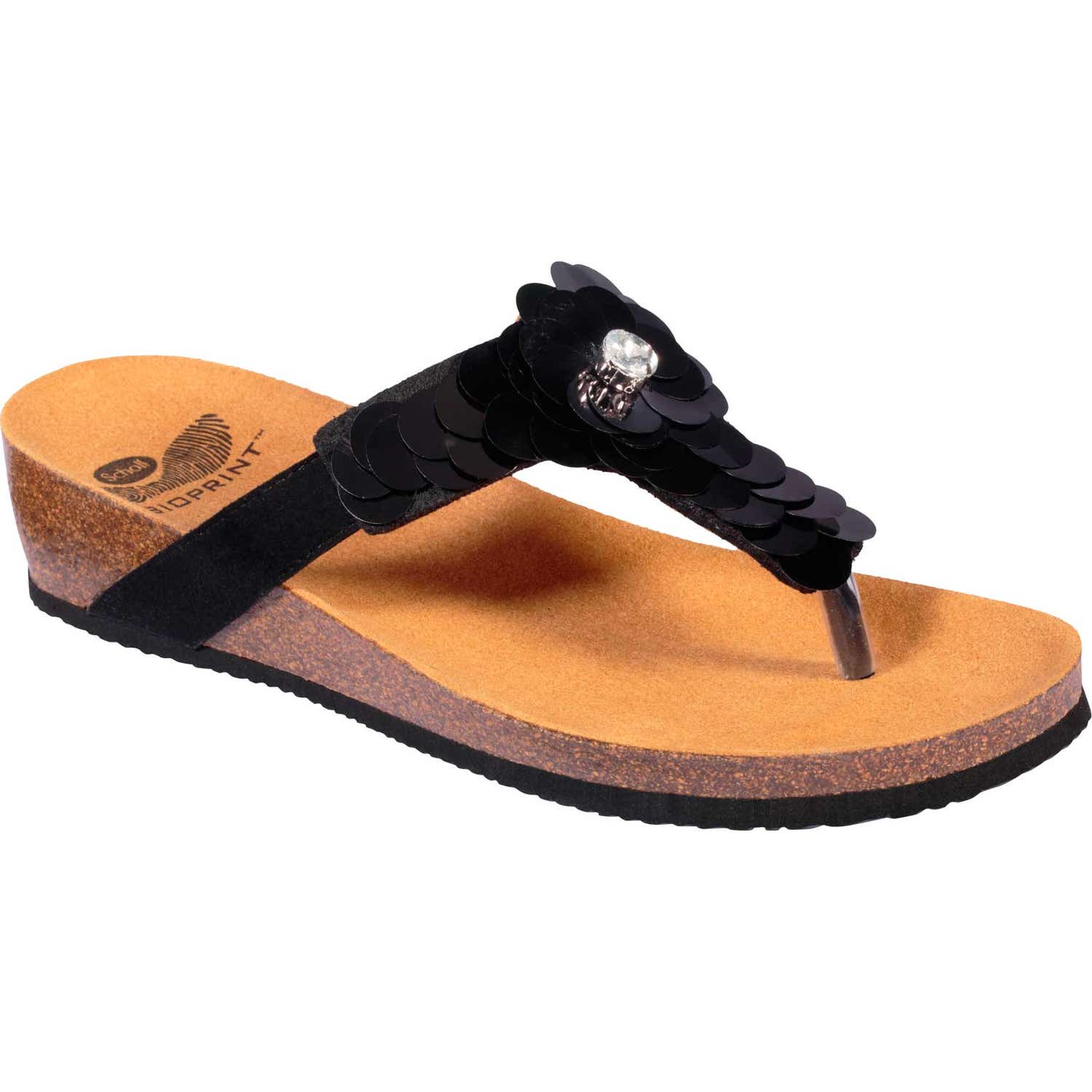 Scholl Chantal Pantufla Negra Talla 38 1 Par