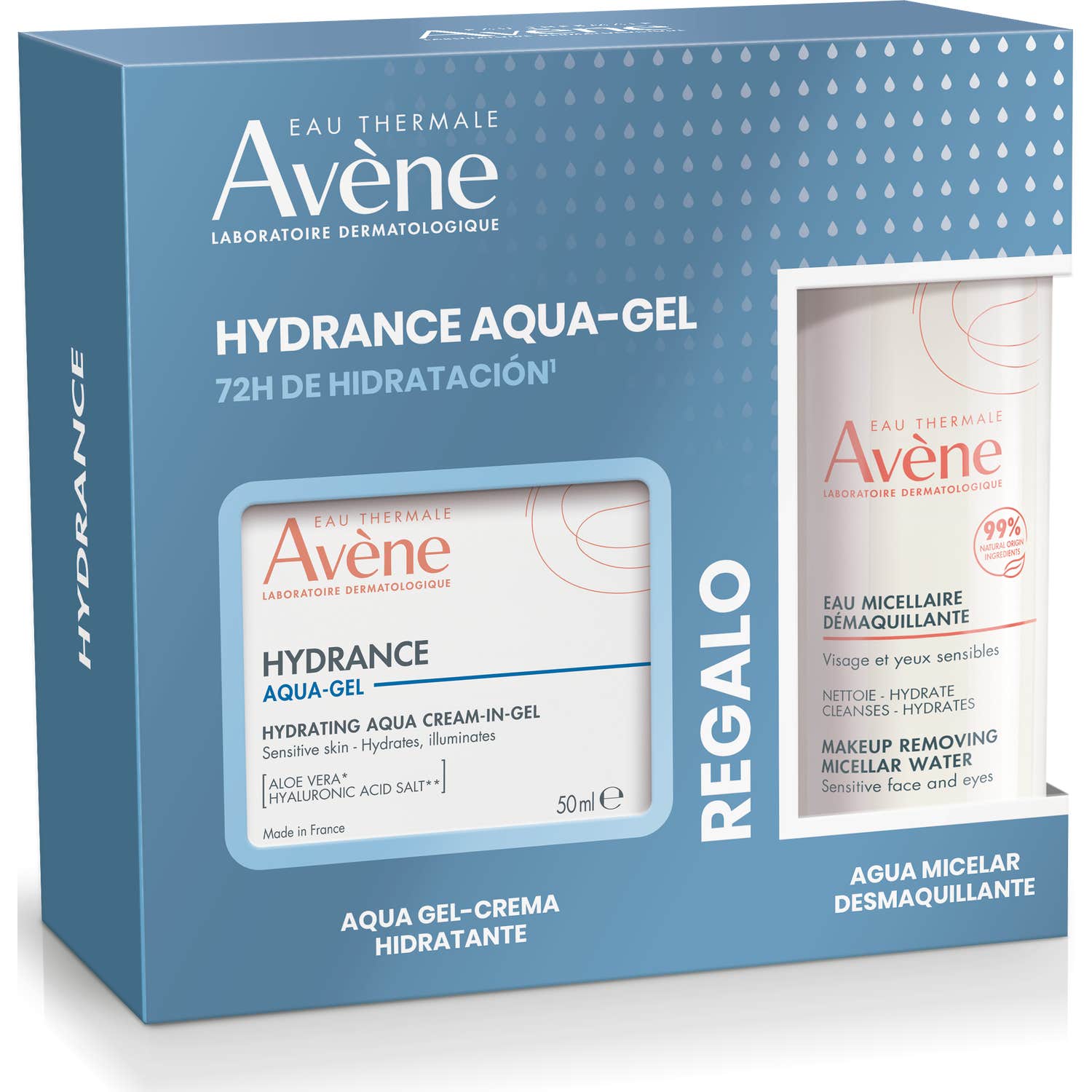 Avène Pack Hydrance Aqua-Gel 50 ml + Eau Micellaire Démaquillante 100 ml