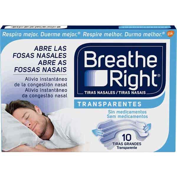 Breathe Right Transparentes Taille Grand 10uts