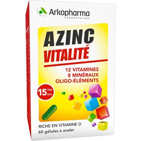 Arkopharma Azinc Naturel Vitalite 30comp