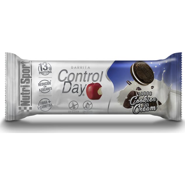 Nutrisport Controlday Cookies and Cream Bars 28x44g