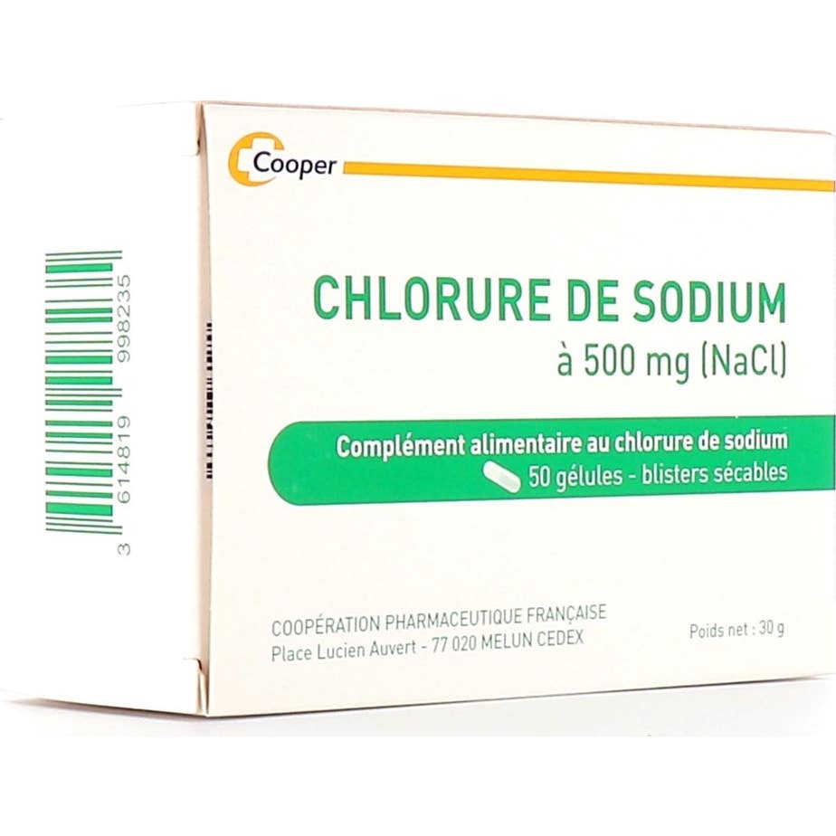 Cooper Chlorure de Sodium 50 Gélule