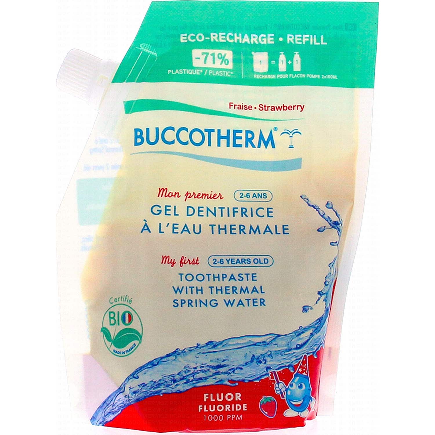Buccotherm Mon 1Er Gel Dentifrice Bio Fraise Recharge 200ml