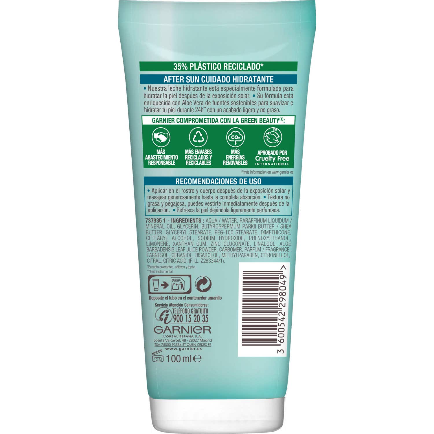 Garnier Delial Aftersun Lait Hydratant Apaisant 100ml