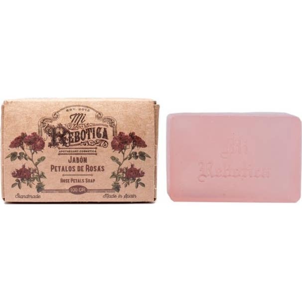 Mon savon de toilette Rebotica savon de toilette pétales de rose 100g